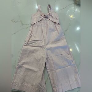 Chic Light Pink Bow-Tie Jumpsuit